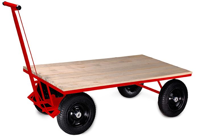 Carrinho Plataforma C2 - Base de Madeira